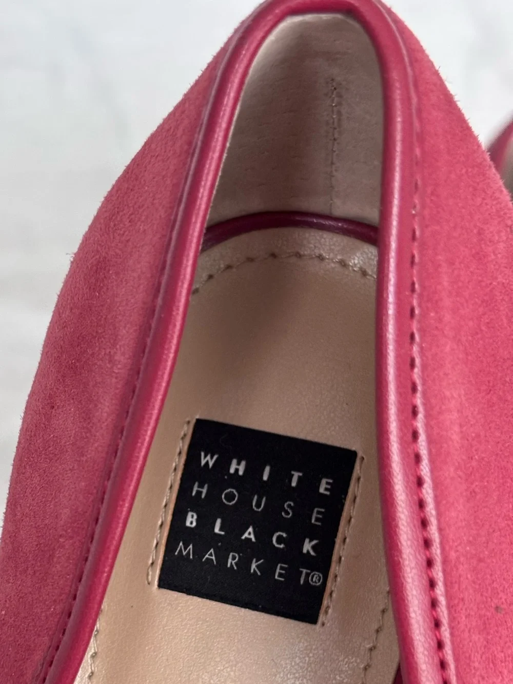 WHITE HOUSE BLACK MARKET Hayden Fire Quartz Suede Stiletto Heel Pumps--NEW--9